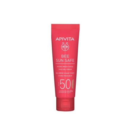 Comprar Apivita Bee Sun Safe hydra fresh gel-crema con color SPF50, 50 ml
