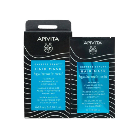 Comprar Apivita Express Beauty mascarilla capilar hidratante con Ácido Hialurónico, 20 ml