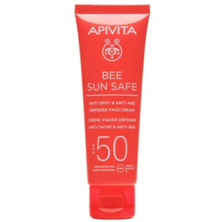Comprar Apivita Bee Sun Safe crema antiedad y antimanchas SPF50, 50 ml