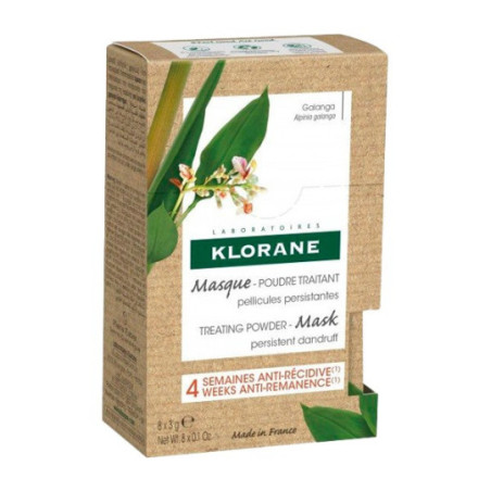 Comprar Klorane mascarilla capilar en polvo de galanga, 8 sobres
