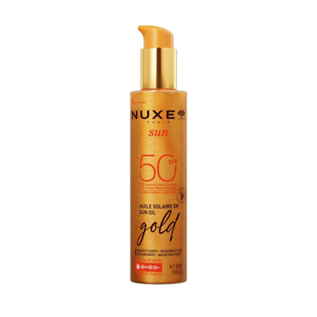 Comprar Nuxe Sun Aceite SPF50 Bronceador Gold Rostro y Cuerpo, 150 ml