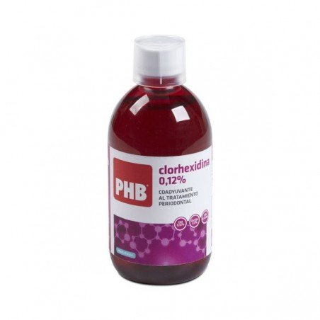 Comprar PHB COLUTORIO CLORHEXIDINA 500 ML al mejor precio en Farmacia4Estaciones, tu farmacia online Comprar PHB COLUTORIO CLORHEXIDINA 500 ML
