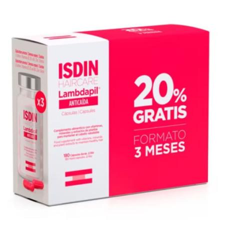 Comprar Isdin Lambdapil Anticaida TRIPLO, 3x60caps + 20% Gratis