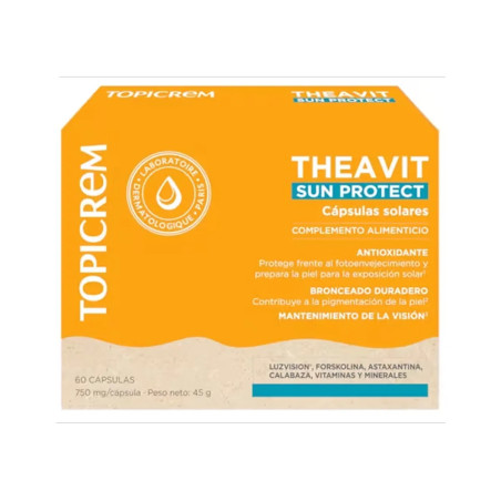 Comprar Topicrem AH cápsulas solares Theavit solar, 60 capsulas.
