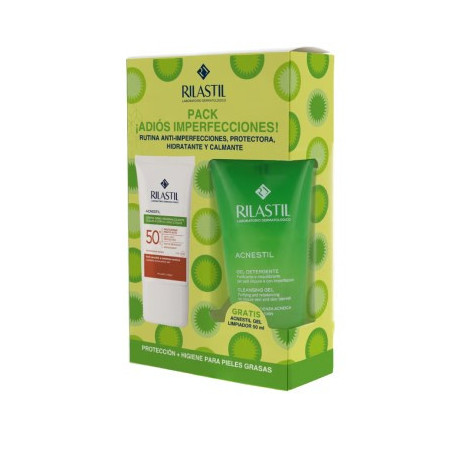 Comprar Rilastil Sun System Acnestil SPF 50+, 40 ml + Acnestil Limpiador 50 ml Regalo