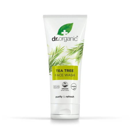 Comprar Dr Organic Gel limpiador facial de Árbol de Té, 200ml.