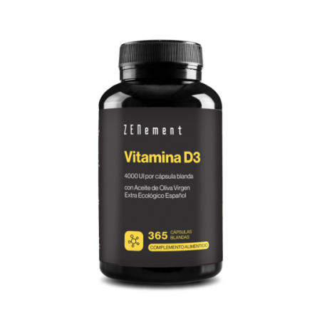 Comprar Zenement Vitamina D3 4000 UI, 365 cápsulas blandas