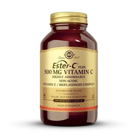 Comprar Solgar Ester-C Plus 500 mg, 250 cápsulas