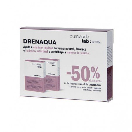 Comprar CUMLAUDE DRENAQUA DUPLO 30+30 CAPS al mejor precio en Farmacia4Estaciones, tu farmacia online Comprar CUMLAUDE DRENAQUA DUPLO 30+30 CAPS