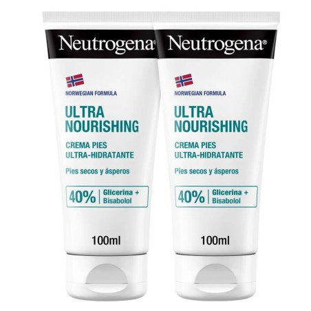 Comprar Neutrogena Fórmula Noruega crema ultra-hidratante para pies secos duplo, 2x100 ml