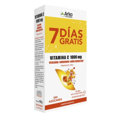 Comprar Arkopharma Vitamina C 1000 mg 40 Comprimidos Efervescentes Pack