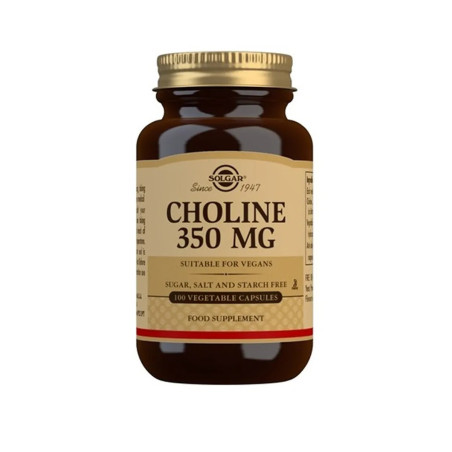 Comprar Solgar Colina, 350mg, 100 cápsulas.