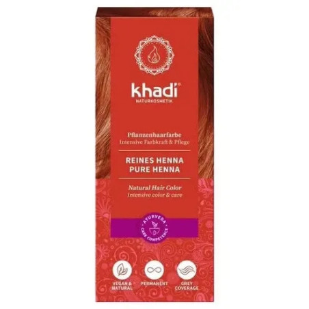 Comprar Khadi Henna Natural, 100g rojo.