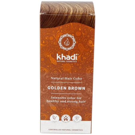 Comprar Khadi Herbal Color Castaño Dorado, 100g.