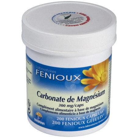 Comprar Fenioux Carbonato de Magnesio, 200 cápsulas.