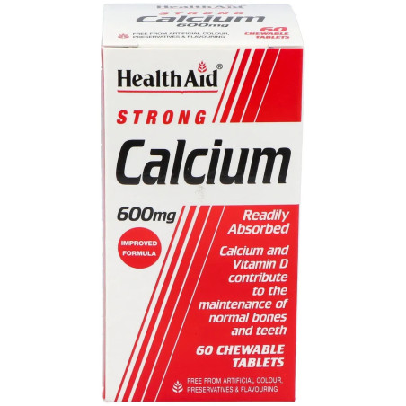 Comprar Health Aid Calcio 600 mg, 60 Comprimidos