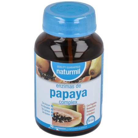 Comprar Naturmil Enzimas de Papaya Complex, 90 comprimidos