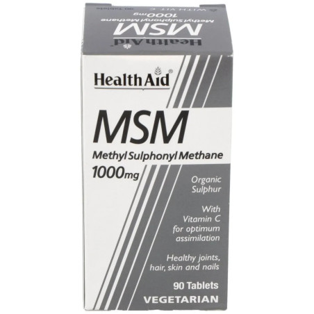Comprar Health Aid MSM Metilsulfonilmetano, 90 comprimidos de 1000 mg.