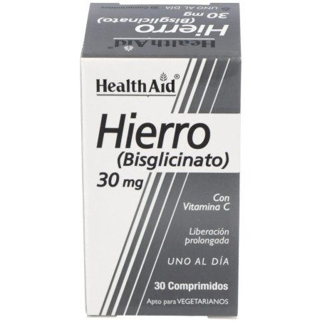 Comprar Health Aid Hierro + Vitamina C, 30 mg, 30 Comprimidos