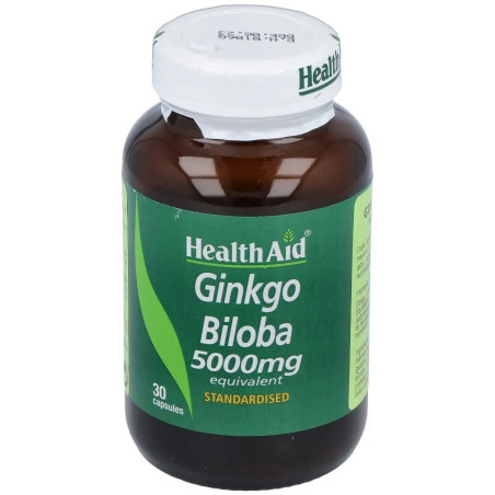 Comprar Health Aid Ginkgo Biloba, 30 Cápsulas de 5000 mg.