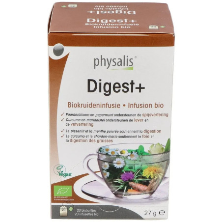 Comprar Physalis Digest+ Infusión, 20 filtros Bio