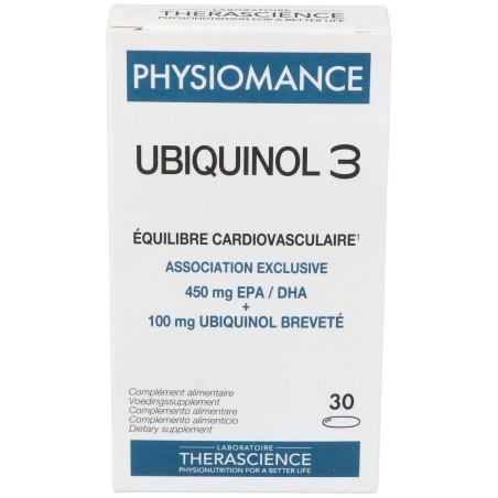 Comprar Therascience Ubiquinol 3, 30 Cápsulas.