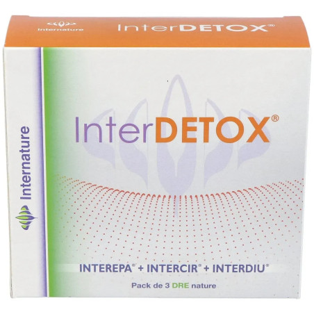 Comprar Interdetox Internature, Pack completo para desintoxicación, incluye Interepa, Intercir e Interdiu, cápsulas.