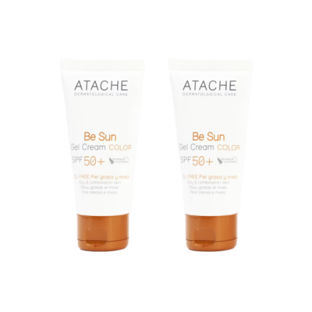 Comprar Atache Be Sun Gel Crema Color SPF50+ Piel Grasa Duplo, 2x50 ml