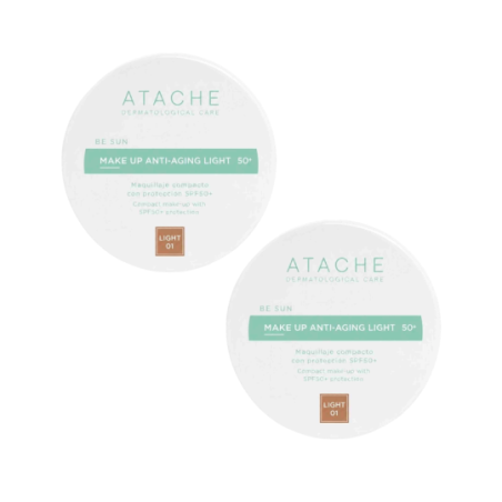 Comprar Atache Be Sun Anti-Aging Compacto Light SPF50 Duplo, 2x12 g