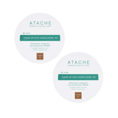 Comprar Atache Be Sun Anti-Aging Compacto Dorado SPF50 Duplo, 2x12 g